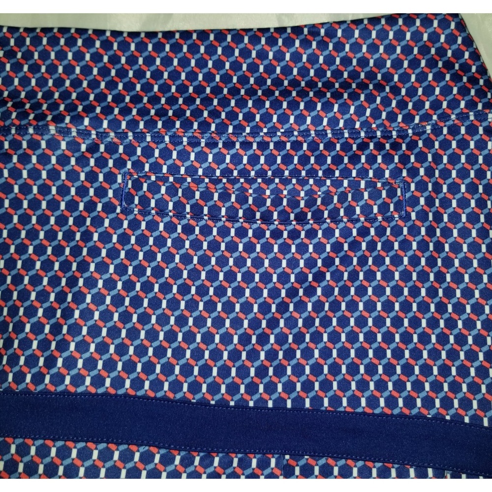 Nike Golf Skort Women Medium Navy Blue Excellent Dri-FIT Geometric Pleated Hem - Picture 3 of 6